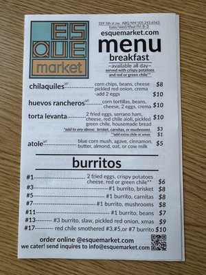 Menu photo 3 Es Que Market Albuquerque, NM