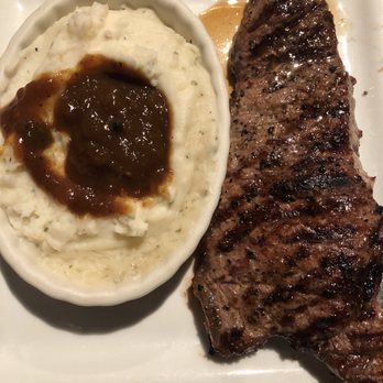Sam's Steak & Grill - 10 oz New York Strip Steak with mashed potatoes - American Near Me - Valley Stream, New York