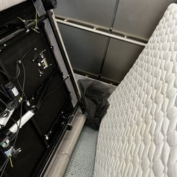 Mattress and box spring left on elevator Mattress and box spring left on elevator