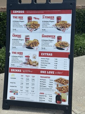 Menu photo 1 Raising Cane's Chicken Fingers Spring, TX