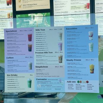 Elite Experience: Tastea, Anaheim - Menu for other drink items. - Yelp Events Near Me - Anaheim, California