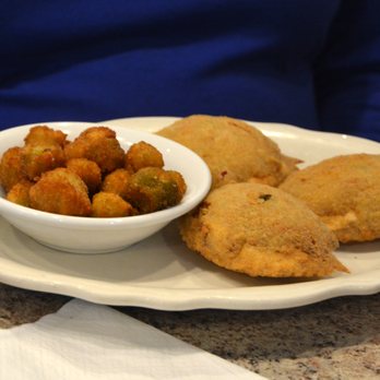Pier 51 Seafood Restaurant - Stuffed Crab with Fried Okra - Seafood Near Me - Concord, North Carolina Pier 51 Seafood Restaurant - Stuffed Crab with Fried Okra - Seafood Near Me - Concord, North Carolina
