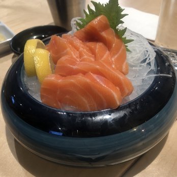 Ai Sushi - Salmon sashimi (nice thick pieces) (super delicious!) - Sushi Bars Near Me - Plano, Texas Ai Sushi - Salmon sashimi (nice thick pieces) (super delicious!) - Sushi Bars Near Me - Plano, Texas
