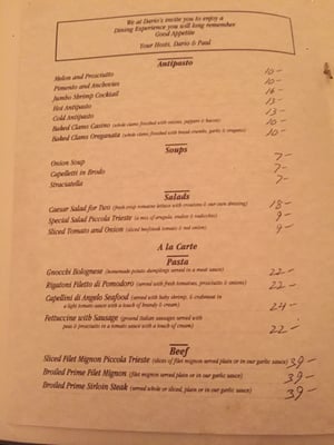 Menu photo 4 Dario's Restaurant Rockville Centre, NY Menu photo 4 Dario's Restaurant Rockville Centre, NY