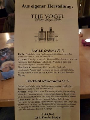 Menu photo 2 Der Vogelbräu Karlsruhe, BW