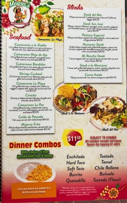 Menu photo 2 Mayra’s Mexican Grill Bartlesville, OK Menu photo 2 Mayra’s Mexican Grill Bartlesville, OK