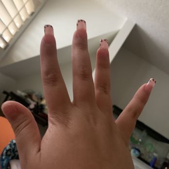Super Nails - Supposed to be a bow on the ring finger and I had to tear off my thumb nail since it broke and could hurt my son - Nail Salons Near Me - Richland, Washington Super Nails - Supposed to be a bow on the ring finger and I had to tear off my thumb nail since it broke and could hurt my son - Nail Salons Near Me - Richland, Washington