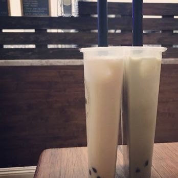 Mr Tea - 24oz cup half Milk Tea, half Matcha Milk Tea - Bubble Tea Near Me - Las Vegas, Nevada Mr Tea - 24oz cup half Milk Tea, half Matcha Milk Tea - Bubble Tea Near Me - Las Vegas, Nevada