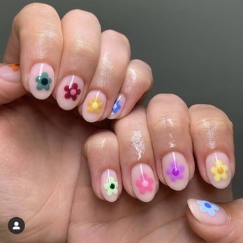 Enchanted Nail Salon - What i wanted but was only going to to chose five colors instead of every color being different. - Nail Salons Near Me - Orange, California