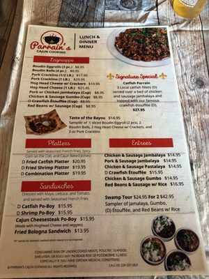 Menu photo 2 Parrain's Jambalaya Kitchen Biloxi, MS Menu photo 2 Parrain's Jambalaya Kitchen Biloxi, MS