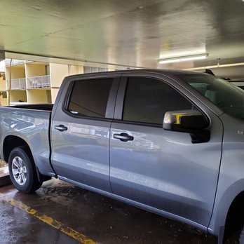 HI Tint Guy - 20% in the back and legal 35 % in the front on my new Silverado. - Car Window Tinting Near Me - Honolulu, Hawaii
