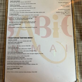 Sabio on Main - Tasting menu 8/27 - New American Near Me - Pleasanton, California Sabio on Main - Tasting menu 8/27 - New American Near Me - Pleasanton, California