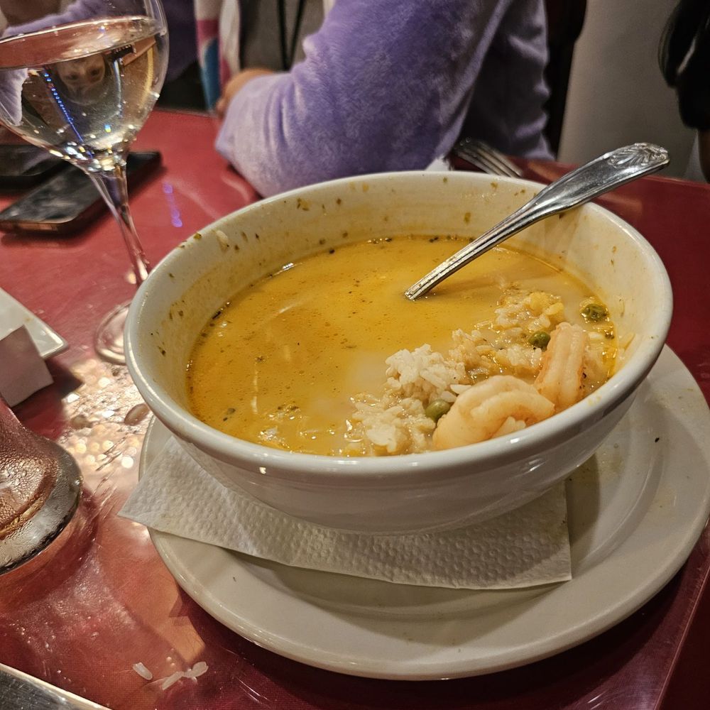 Rinconcito Peruano - This is how much soup was left at the end of our meal, it was pretty bad unfortunately. - Peruvian Near Me - Hartford, Connecticut Rinconcito Peruano - This is how much soup was left at the end of our meal, it was pretty bad unfortunately. - Peruvian Near Me - Hartford, Connecticut