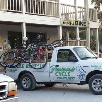 Finnimore's Cycle Shop - Store front and truck to deliver bikes. Located behind waves store - Bikes Near Me - Sanibel, Florida Finnimore's Cycle Shop - Store front and truck to deliver bikes. Located behind waves store - Bikes Near Me - Sanibel, Florida
