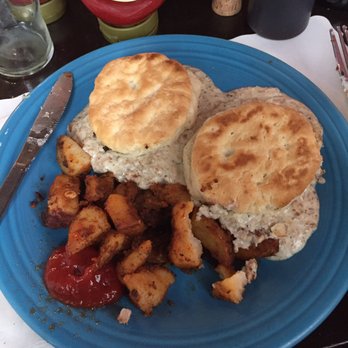 The Hungry Monkey - Biscuits and gravy. They come with home fries. - Breakfast & Brunch Near Me - Newport, Rhode Island The Hungry Monkey - Biscuits and gravy. They come with home fries. - Breakfast & Brunch Near Me - Newport, Rhode Island