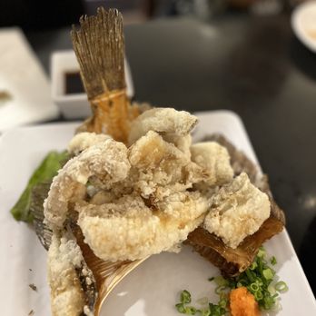 Izakaya Nonbei - Deep Fried Flounder - best part is the crunchy fish bones (yes, you can eat it) - Sushi Bars Near Me - Honolulu, Hawaii Izakaya Nonbei - Deep Fried Flounder - best part is the crunchy fish bones (yes, you can eat it) - Sushi Bars Near Me - Honolulu, Hawaii