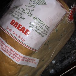 Moldy bread. Disgusting