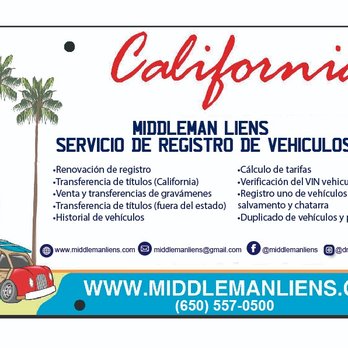 Middleman Liens - Registration Services Near Me - Pacifica, California Middleman Liens - Registration Services Near Me - Pacifica, California