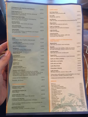 Menu photo 1 La Chancla Málaga, MA Menu photo 1 La Chancla Málaga, MA