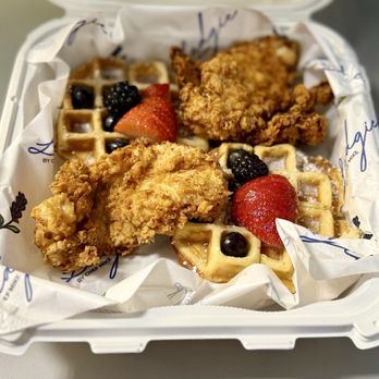 Ledgie By Chef Mike - Large Chicken and Waffles $20.99 - Food Trucks Near Me - San Bernardino, California Ledgie By Chef Mike - Large Chicken and Waffles $20.99 - Food Trucks Near Me - San Bernardino, California