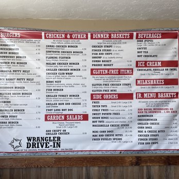 Wrangler Drive-In - Menu - Fast Food Near Me - Fairfield, Idaho Wrangler Drive-In - Menu - Fast Food Near Me - Fairfield, Idaho