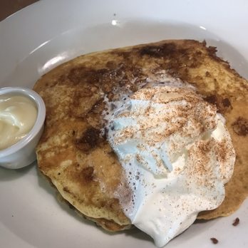 Denny's - Cinnamon Bun Pancakes - American Near Me - Fullerton, California Denny's - Cinnamon Bun Pancakes - American Near Me - Fullerton, California