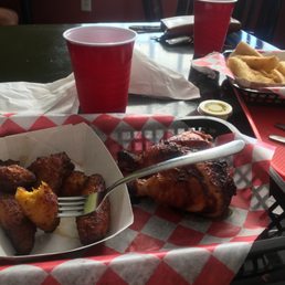 Quarter chicken with plaintains Quarter chicken with plaintains
