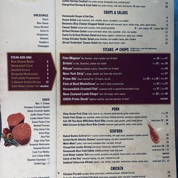 The Chop House - Menu - Steakhouses Near Me - Knoxville, Tennessee The Chop House - Menu - Steakhouses Near Me - Knoxville, Tennessee