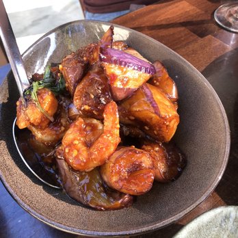 Burma 2 - Grilled shrimp and eggplant - Burmese Near Me - Walnut Creek, California