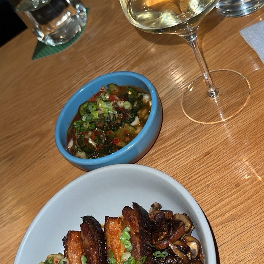 Yellowbelly - Pork belly and kimchi - New American Near Me - St. Louis, Missouri Yellowbelly - Pork belly and kimchi - New American Near Me - St. Louis, Missouri