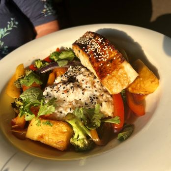 Moonstone Grill - Miso Salmon with Coconut Rice - Seafood Near Me - Trinidad, California