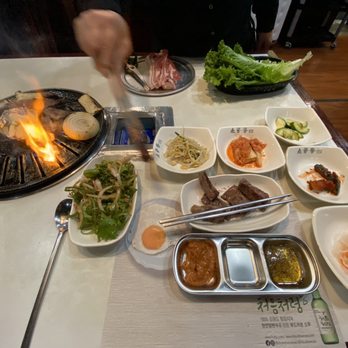 WOOMIGA - Galbi and veggies on the grill. Side dish assortment. I ate the steamed egg too fast and forgot a picture of that. - Korean Near Me - Chantilly, Virginia WOOMIGA - Galbi and veggies on the grill. Side dish assortment. I ate the steamed egg too fast and forgot a picture of that. - Korean Near Me - Chantilly, Virginia
