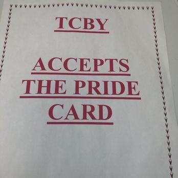 TCBY - TCBY accepts the PRIDE CARD from local schools for local patrons /discounts - Ice Cream & Frozen Yogurt Near Me - Plainview, New York