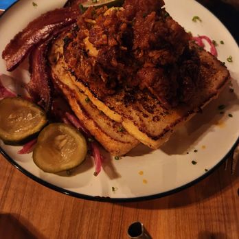 White Dog Cafe - University City - French toast and chicken. The toast was great but the chicken not too much. - Bars Near Me - Philadelphia, Pennsylvania White Dog Cafe - University City - French toast and chicken. The toast was great but the chicken not too much. - Bars Near Me - Philadelphia, Pennsylvania