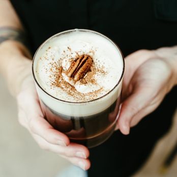 Parterre - Everything Nice *
Hot Coffee, Scratch Made Bourbon-Pecan Syrup & Hand Shaken Whipped Cream with Nutmeg - Coffee & Tea Near Me - Dallas, Texas Parterre - Everything Nice *
Hot Coffee, Scratch Made Bourbon-Pecan Syrup & Hand Shaken Whipped Cream with Nutmeg - Coffee & Tea Near Me - Dallas, Texas