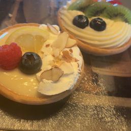 Fresh fruit tart and Lemon tart. Delish! Fresh fruit tart and Lemon tart. Delish!