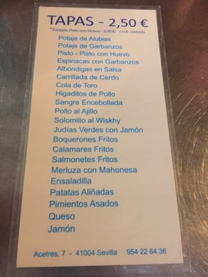 Menu photo 2 El Caserío Seville, SE