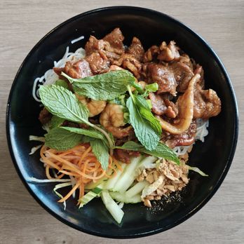 Pho Real - Grilled Shrimp and Pork Vermicelli Rice Noodle Bowl - Vietnamese Near Me - Lemon Grove, California
