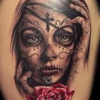 Walgreens - a tattoo of a woman with a rose - Cosmetics & Beauty Supply Near Me - Burleson, Texas