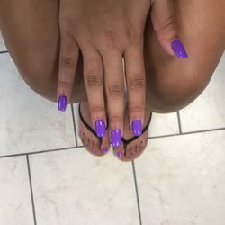 Nails & More - Good prices & very sweet people. Very clean & sanitary as well. They took there time even though I was there an hour after closing.