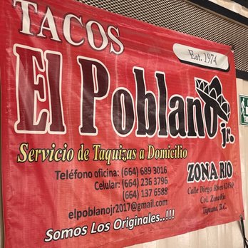 El Poblano Jr - Sign - Tacos Near Me - Tijuana, BCN