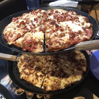 Rockstar Pizza - Keto crust meat lovers on top and chicken bacon ranch below. - Pizza Near Me - Brownsburg, Indiana