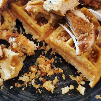 Suite 36 Brunch & Bistro - Crumbly waffle and stringy chicken - Breakfast & Brunch Near Me - Bellerose, New York