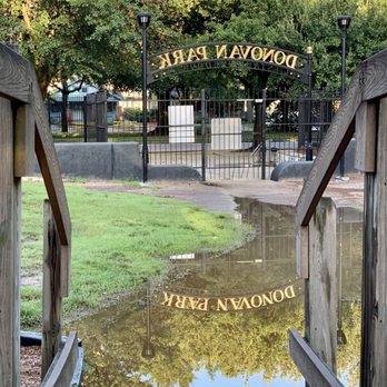 Donovan Park - Beautiful reflections after tropical storm Imelda - Playgrounds Near Me - Houston, Texas