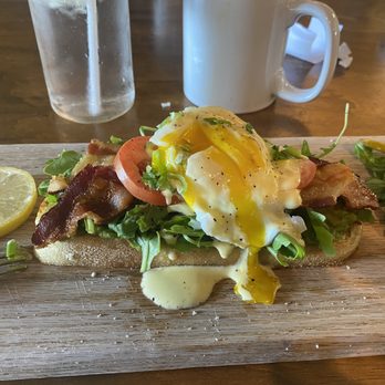 Get Toasted - Perfectly cooked egg... California Eggs Benedict - Breakfast & Brunch Near Me - Riverbank, California Get Toasted - Perfectly cooked egg... California Eggs Benedict - Breakfast & Brunch Near Me - Riverbank, California