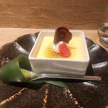Kuramoto - White chocolate brulee - Sushi Bars Near Me - Tustin, California Kuramoto - White chocolate brulee - Sushi Bars Near Me - Tustin, California