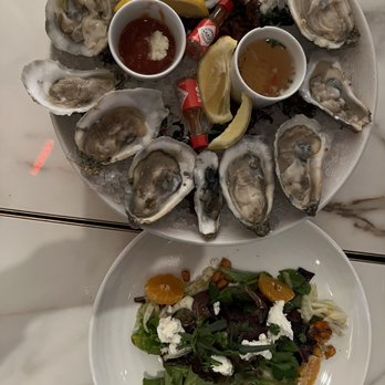 Spago - Oysters & salad pour commencer - New American Near Me - Las Vegas, Nevada Spago - Oysters & salad pour commencer - New American Near Me - Las Vegas, Nevada