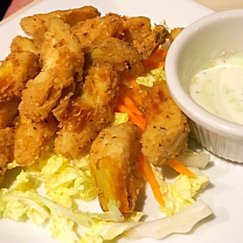 The '76 House - Fried arts and spicy feta sauce . These were good - New American Near Me - Tappan, New York The '76 House - Fried arts and spicy feta sauce . These were good - New American Near Me - Tappan, New York