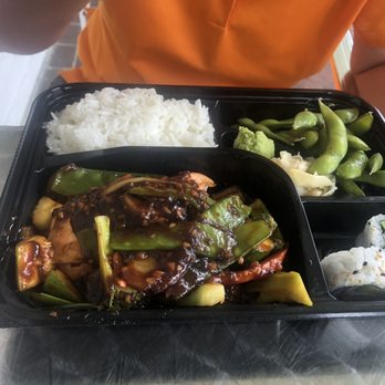 Fresh Element - Garlic salmon Bento box. - Sushi Bars Near Me - West Palm Beach, Florida