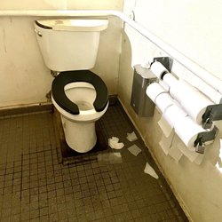 Muir Woods Tours & Adventures - This restroom didn't appear to have been cleaned in quite some time.